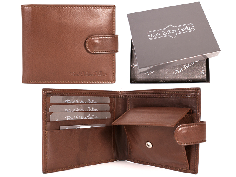 (image for) 026 TAN REAL ITALIAN LEATHER WALLET